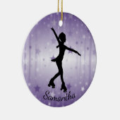 Roller Skater Design Ornement en céramique (Droite)