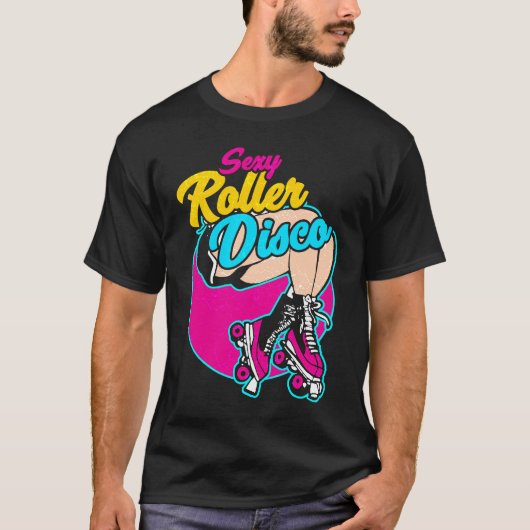 Roller skates disco inline skating roller skating t-shirt (Voorkant)