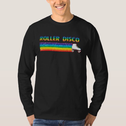 Roller skates disco inline skating roller skating  t-shirt (Voorkant)