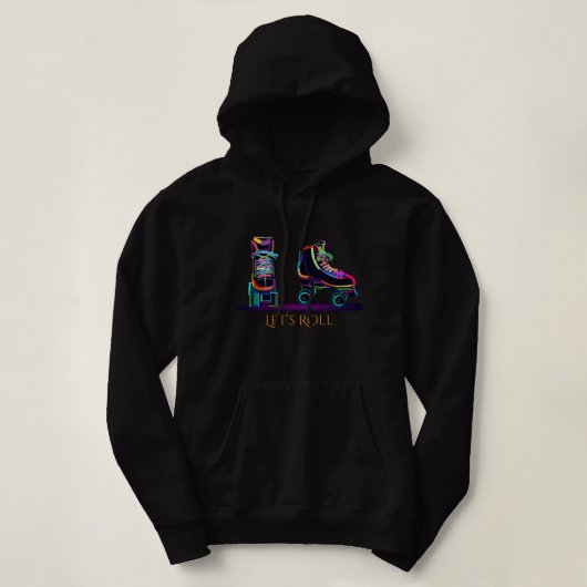 "Roller Skates Hooded Sweatshirt (Design voorkant)