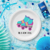 Roller Skates Papieren Bordje (Feest)