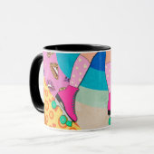 Roller Skating Fun 1980s Style Mug (Devant gauche)