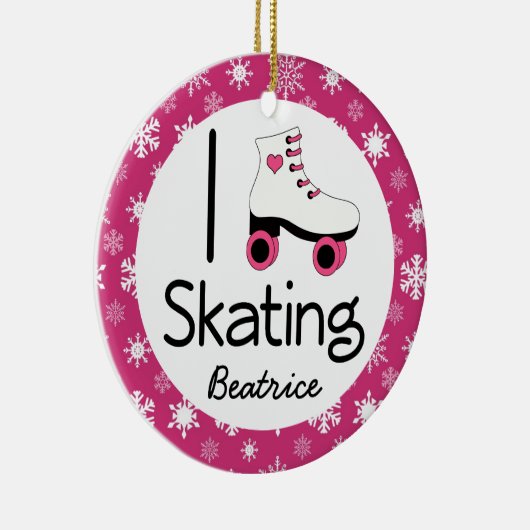 Roller Skating Personalized Ornament Gift (Rechts)