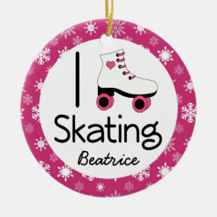 Roller Skating Personalized Ornament Gift