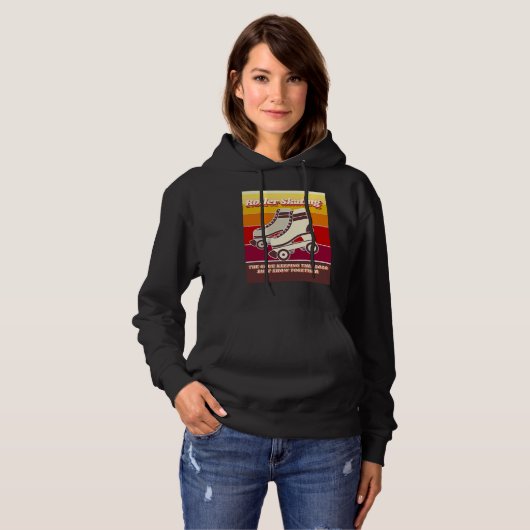 Roller Skating  Retro  Relatable 2020 Quote Hoodie (Voorkant volledig)