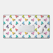 Roller Sking Design Desk Mat (Clavier et souris)