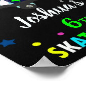 Roller welkomstpartijbord Roller Skating poster (Hoek)