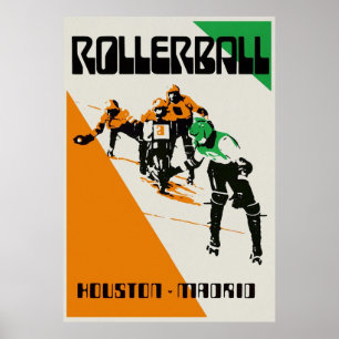 Rollerball Houston vs. Madrid Poster