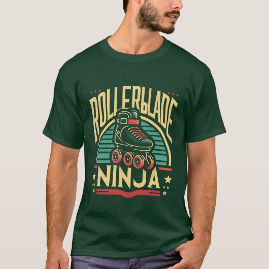 Rollerblade Ninja grappig T-shirt (Voorkant)
