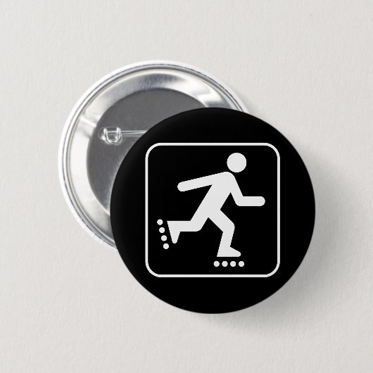 Rollerblade-symbool Button (Voorkant /achterkant)