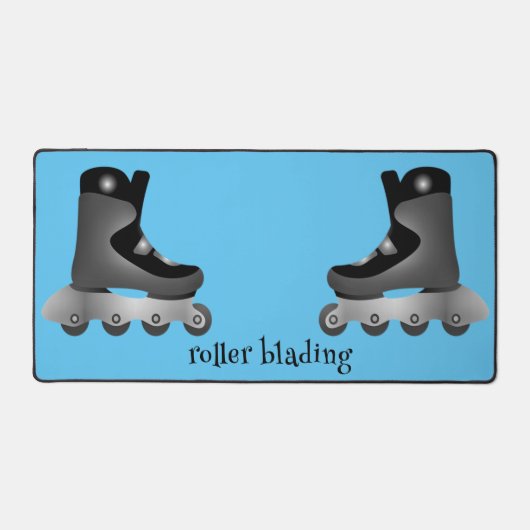Rollerblading Design Desk Mat (Recto)