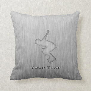 Rollerblading, geborgen metaal kussen