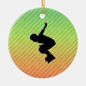 Rollerblading Keramisch Ornament (Voorkant)
