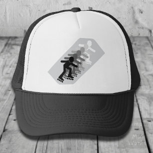 Rollerblading zes keer verloop trucker pet