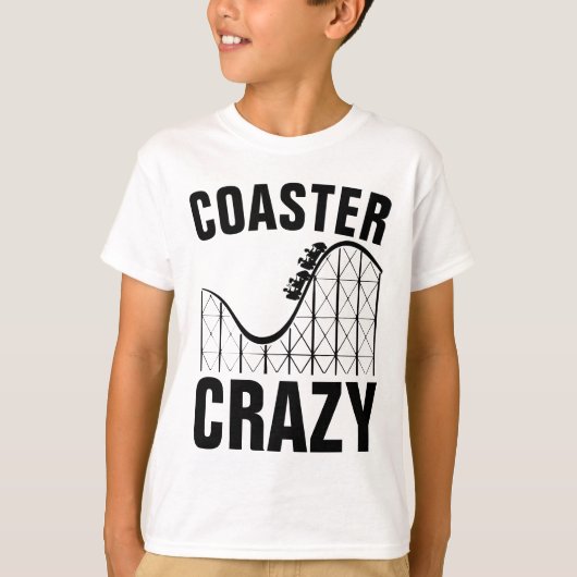 ROLLERCOASTER CRAZY T-Shirts (Voorkant)