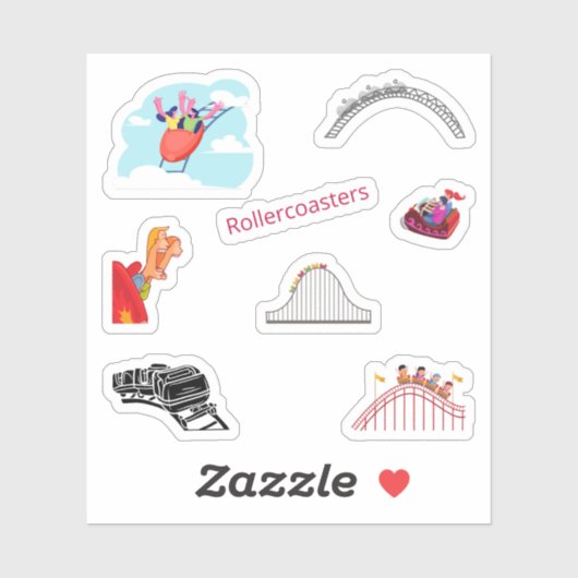 Rollercoaster Stickers (Vel)