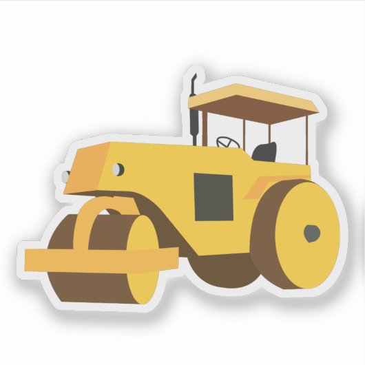 Rollerconstructietransport Sticker (Voorkant)