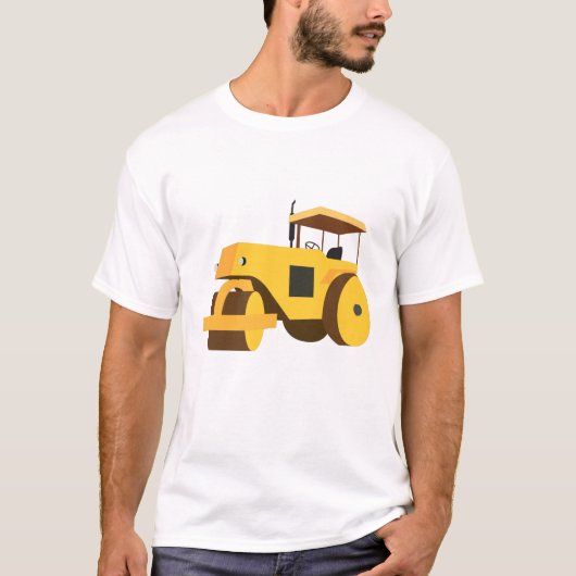 Rollerconstructietransport T-shirt (Voorkant)
