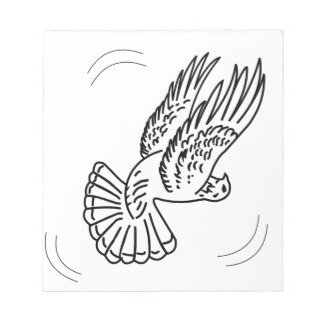 Rollerduif in Actie Notitieblok