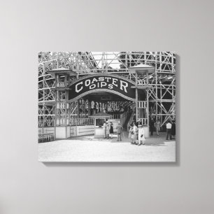 RollerOnderzetter op Glen Echo Park-foto Canvas Afdruk