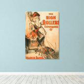 Rollers Extravaganza "Mamie Lamb" spelen Canvas Afdruk (Insitu (Houten vloer))