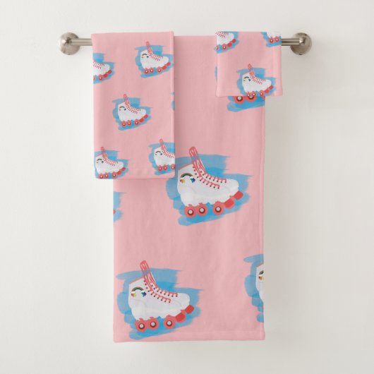 RollerSchaatsen met Waterverf Splash Bad Handdoek (Insitu)