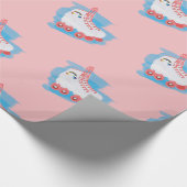 RollerSchaatsen met Waterverf Splash Cadeaupapier (Hoek)