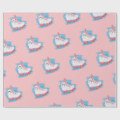 RollerSchaatsen met Waterverf Splash Cadeaupapier (Vlak)