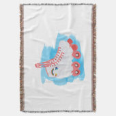 RollerSchaatsen met Waterverf Splash Deken (Voorkant Verticaal)