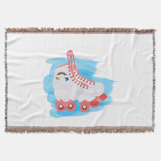 RollerSchaatsen met Waterverf Splash Deken (Voorkant)