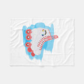 RollerSchaatsen met Waterverf Splash Fleece Deken (Voorkant (Horizontaal))