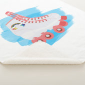 RollerSchaatsen met Waterverf Splash Sherpa Deken (3/4)