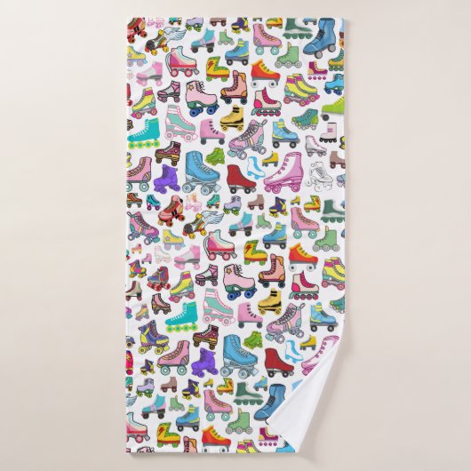 Rollerskate Roller Derby Designer Bath Beach Towel Badhanddoek (Badhanddoek)