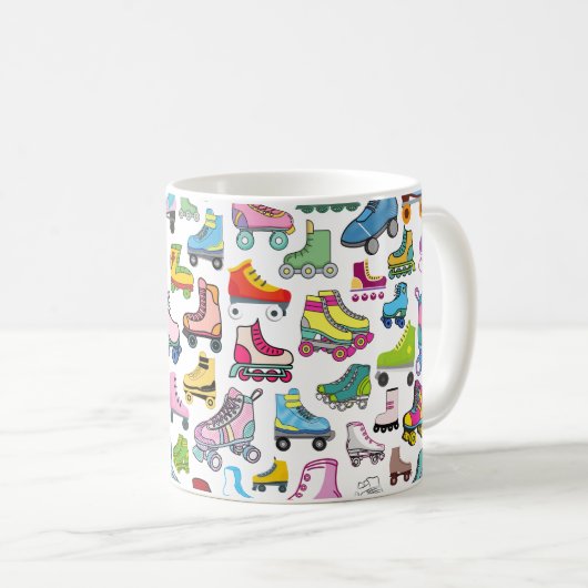 Rollerskate Roller Derby Mug Inspiré (Devant droit)