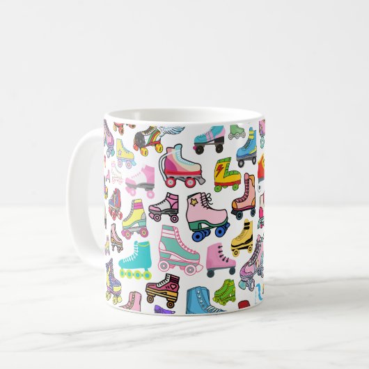 Rollerskate Roller Derby Mug Inspiré (Devant gauche)