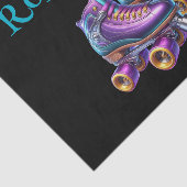 Rollerskate verjaardagsfeestje tissuepapier (Detail)