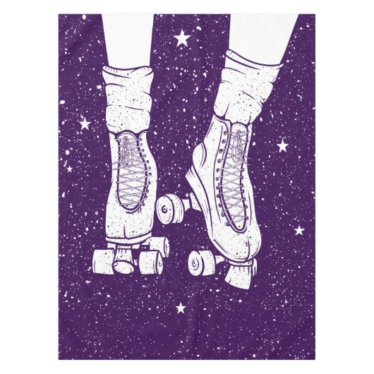 Rollerskatende ruimte universum scène. tafelkleed (Voorkant)
