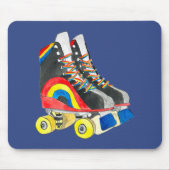 Rollerskates retro-tachtigheden muismat (Voorkant)