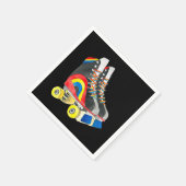 Rollerskates retro-tachtigheden servet (Hoek)