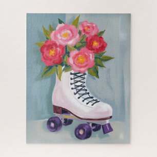 Rollerskates Rozenboeket Schilderij Legpuzzel