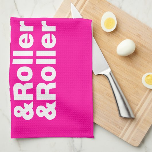 & Rollerskates Theedoek (Quarter Fold)