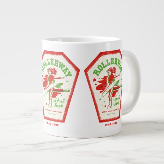 Rollerway Skating Rink, Melrose Park, Illinois Extra Grote Mok (Voorkant rechts)