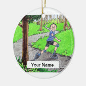 Rollfluitenzen - Mannelijk Keramisch Ornament (Links)