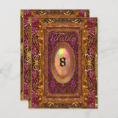 Rollhurst Victoriaans Kaart tabelnummer (Voorkant / Achterkant)