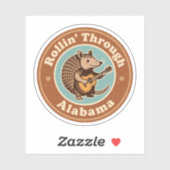  Rollin Door Alabama Armadillo Grappig Sticker (Vel)
