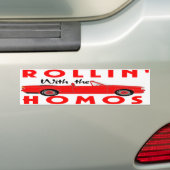 ROLLIN HOMOS BUMPERSTICKER (Op auto)
