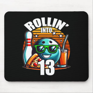 Rollin In 13 Bowling Verjaardagsfeest 13e Verjaard Muismat
