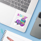 Rollin' in 8 Rollers Skating Rink 8th Birthday Pa Sticker (Laptop met iPhone)