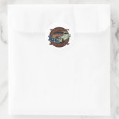 Rollin in roest Staart Dragger Gehakte Chevy Ronde Sticker (Tas)