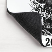 Rollin Into 2026 Raccoon Funny Dumpster Fire 2025  Muismat (Hoek)